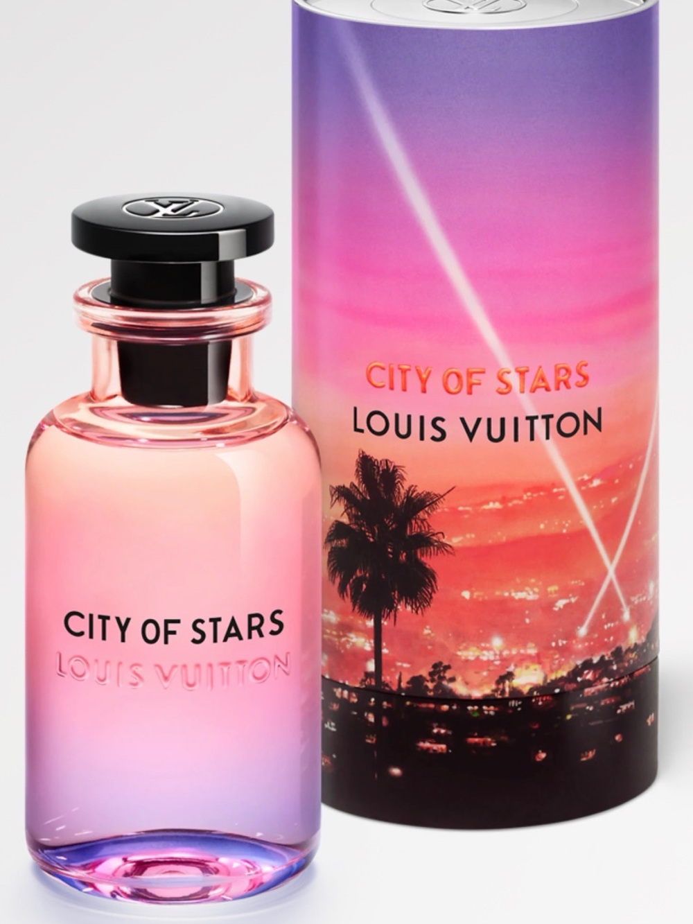 Louis Vuitton City of Stars Pink and Purple Gradient Bottle